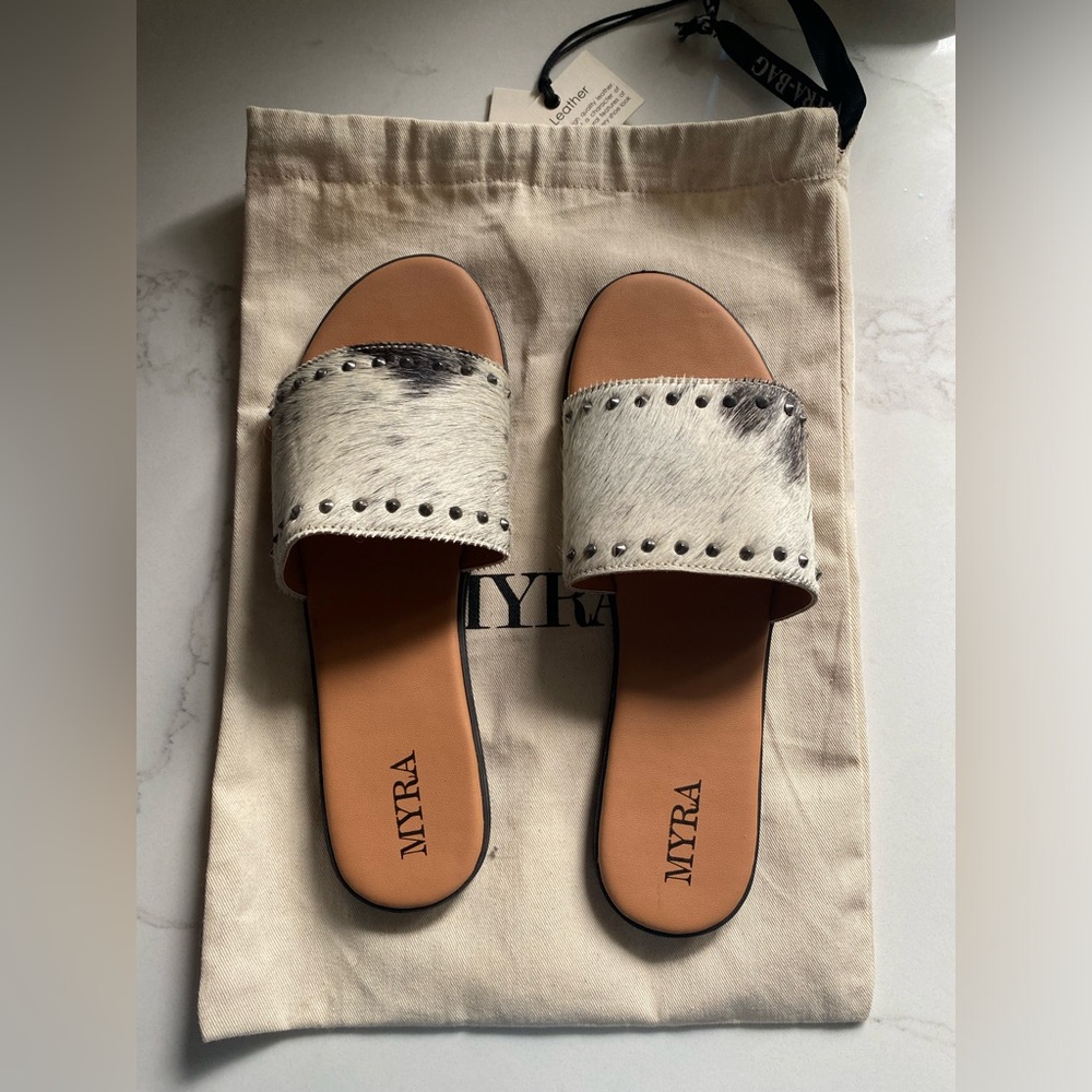 Cowhide Sandals